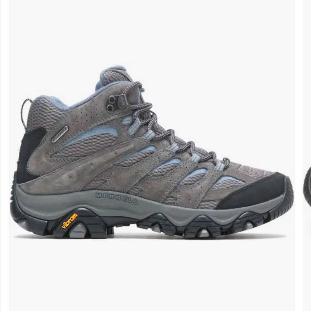 Merrell Women's Moab 3 Mid Waterproof Hiking Boots - Gray (Lightly worn)